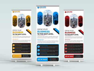 Corporate Business Roll-Up Banner Design agency banner business company branding corporate creative design graphic design identity marketing pop up banner promotional pull up banner retractable roll up banner signage stand banner standee ui ux