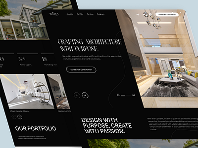 Architecture Agency Website agency architecture design interior landing page minimal popular shot ui uidesign website