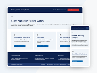 Enhancing the Permit Process (1) mobile design product design responsive design tracking system ui ux web design