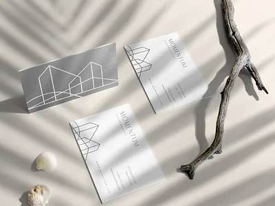 Momentum Photography architecture brand branding clean icon logo luxurious minimal minimalistic momentum photography shape simple sophisticated white