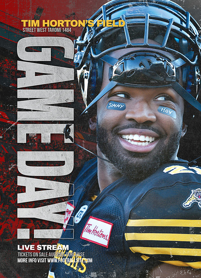 Hamilton Tiger Cats Advertisement advertisement branding graphic design poster social media design