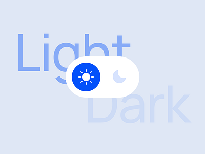 Dark Mode Switch | Animation animation blue concept dailyui dark mode light mode switch toggle ui