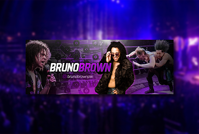 BrunoBrown Social Media Banner banner branding cover design facebook graphic design header social media