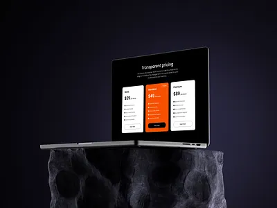 Viles - Agency Landing Page ( Transparent pricing Section ) agency clean creativeagency design figmadesign landing page plan plans price pricing card pricing page pricing section saas saas website ui web web design