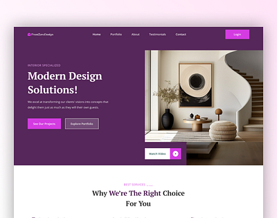 Home Interior Web UI house interior ui uiux web web design website