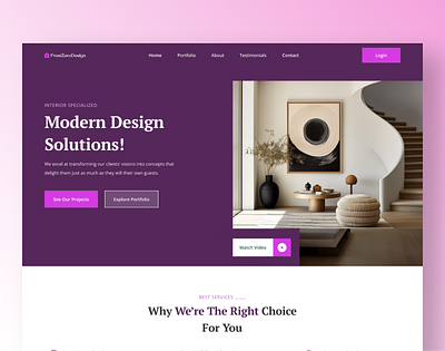 Home Interior Web UI house interior ui uiux web web design website