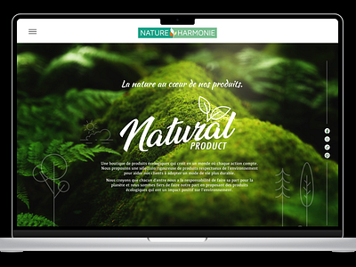 Nature&Harmonie graphic design natural ui webdesign