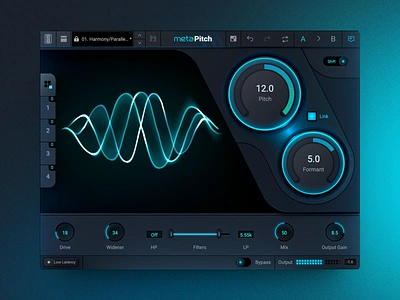 Metapitch - Audio Plugin 🎶 audio interface plugin productdesign