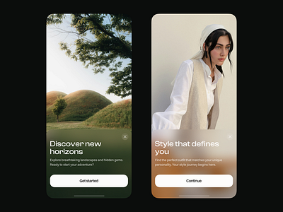 Background blur onboarding screens bottom sheet mobile mobileapp onboarding photography productdesign ui