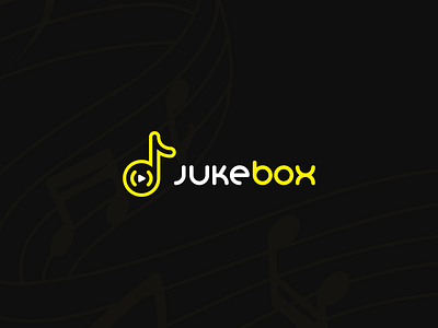 Jukebox Logo Design adobe illustrator brand identity branding jukebox logo logo design music logo musical logo yellow logo