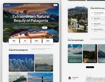 Travel Website | Landing Page landing uxui web design website