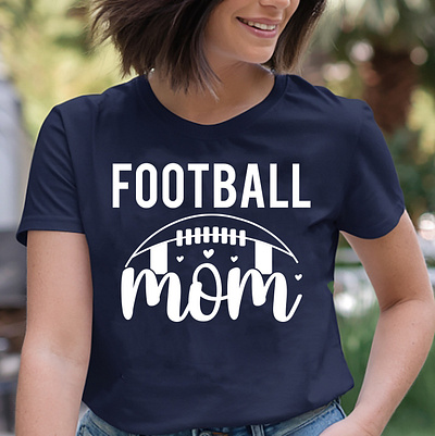 Football Mom T-Shirt Design beach beach tshirt branding custom tshirt graphic design halloween halloween tshirt illustration logo merchandise mug mugdesign summer summer tshirt tshirt tshirtdesign tshirtlogo typography unique vector