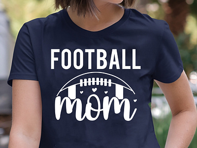 Football Mom T-Shirt Design beach beach tshirt branding custom tshirt graphic design halloween halloween tshirt illustration logo merchandise mug mugdesign summer summer tshirt tshirt tshirtdesign tshirtlogo typography unique vector