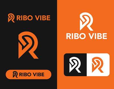 Technology Lettermark Logo Design ''RIBO VIBE'' adobeillustrator branding design graphic design illustration lettermarklogo logo logodesign logomake logomaker logoservice logotype monogramlogo