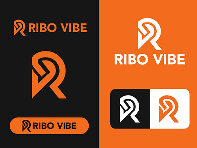 Technology Lettermark Logo Design ''RIBO VIBE'' adobeillustrator branding design graphic design illustration lettermarklogo logo logodesign logomake logomaker logoservice logotype monogramlogo