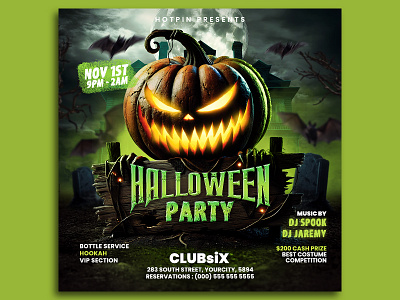 Halloween Flyer Template spooky