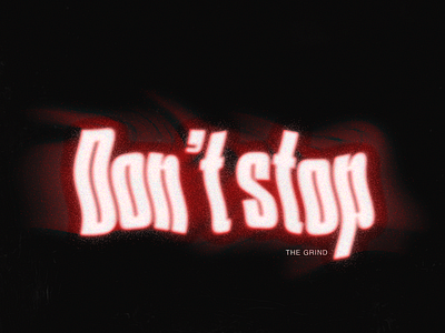 Don't stop typo daily challenge daily ui design graphic design illustration minimal photoshop typographic poster typography