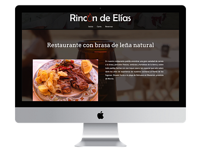 Rincon de Elías - Landing Page design elementor web web design web designer web interface website wordpress