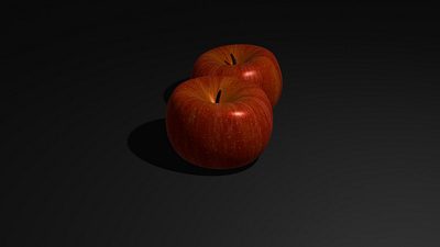 3D MODEL - APPLE 3d 3d model 3d modeling animation apple branding fruit graphic design logo