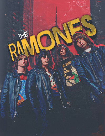 Ramones Poster band art graphic design music art music poster photoshop poster design ramones ramones poster