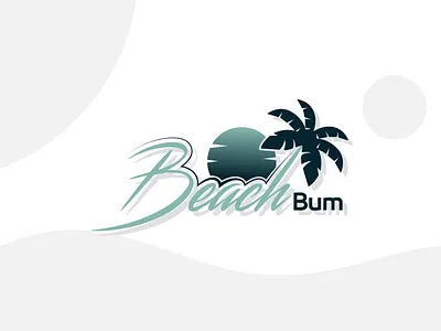 beach bum animation branding cleanlogo graphic design logo modernminimalistlogo