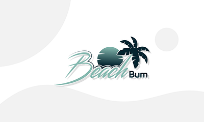 beach bum animation branding cleanlogo graphic design logo modernminimalistlogo