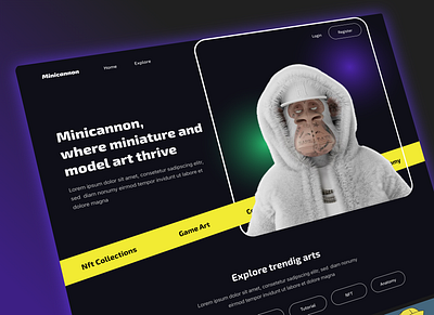 NFT collection website design nft