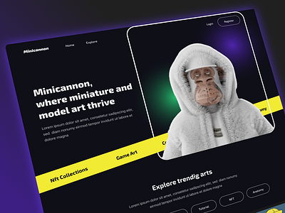 NFT collection website design nft