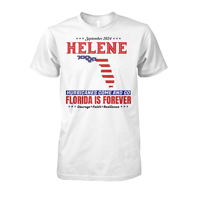 Hurricane Helene Florida 2024 Shirt design illustration