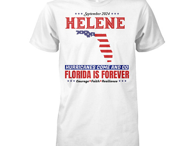 Hurricane Helene Florida 2024 Shirt design illustration