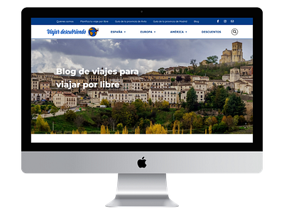 Viajar descubrimiento - Web Corporate design elementor web web design web designer web interface website wordpress