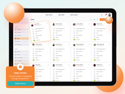 Grid view design data table deign desktop ui grid view design ui design user page