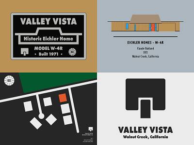 Valley Vista Eichler community - custom artwork adobe illustrator architecture eichler house drawing icon design illustration logo logo design map map design map illustration mid century modern minimalism minimalist signage signage design vector vector art vector illustration