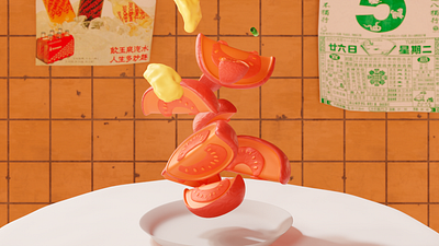 Cooking Chinese Food 3d 3d animation 3d design 3d illustration 3d modeling animation art animation showcase blender cgi food chinese food digital art digital illustration egg food animation food graphics food scene gif motion graphics tomato visual storytelling