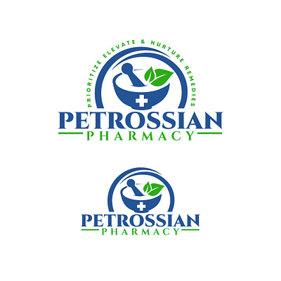 Petrossian Pharmacy Logo design