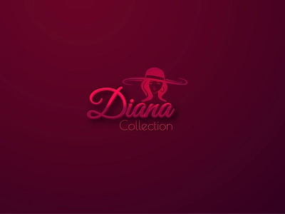 Beauty Collection - Logo 3d beauty product logo design branding deep crimson brand identity diana collection branding elegant script font logo feminine beauty collection logo graphic design high end beauty collection logo logo luxurious cosmetics branding luxury beauty logo design minimalist beauty brand logo minimalist fashion logo modern script typography logo premium skincare logo red and crimson logo design script and thin font logo sophisticated beauty logo ui