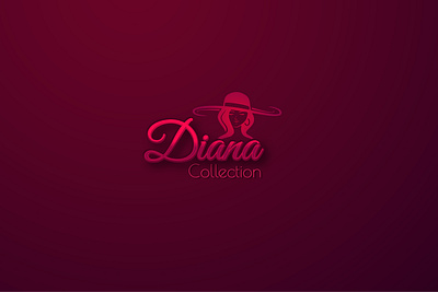 Beauty Collection - Logo 3d beauty product logo design branding deep crimson brand identity diana collection branding elegant script font logo feminine beauty collection logo graphic design high end beauty collection logo logo luxurious cosmetics branding luxury beauty logo design minimalist beauty brand logo minimalist fashion logo modern script typography logo premium skincare logo red and crimson logo design script and thin font logo sophisticated beauty logo ui