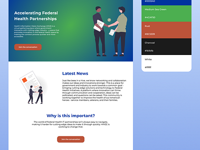 HIVEE (Health Website) federal government figma government health website landing page ui uidesign uiux uiuxdesign web design website website design