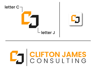 Versatile "CJ" logo: Featuring the letters C and J. design graphic design letterlogo lettermark lettermarklogo logo logo design modern logo modern logo design textlogo wordmark