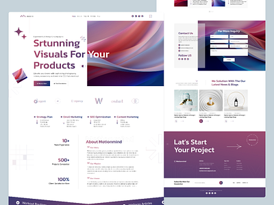 Digital Agency Landing Page agency website agency website design case study digital agency digital marketing agency landing apge product branding agency product design products photography saas ui design uiux ux drsign web design agency website design