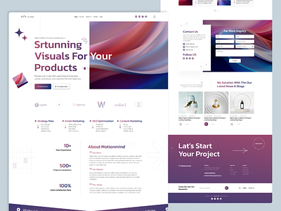 Digital Agency Landing Page agency website agency website design case study digital agency digital marketing agency landing apge product branding agency product design products photography saas ui design uiux ux drsign web design agency website design