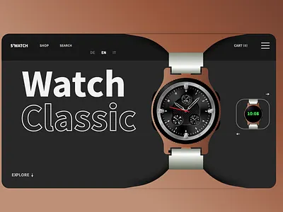 Watch Classic banner 3d animation banner ads branding classic design graphic design illustration logo motion graphics ui vector watch