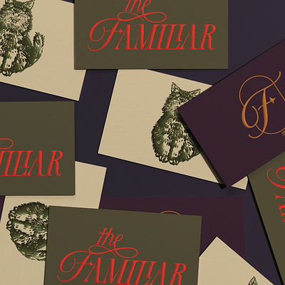 The Familiar - Witchy Cocktail Bar brand branding halloween design logo witch witchy brand