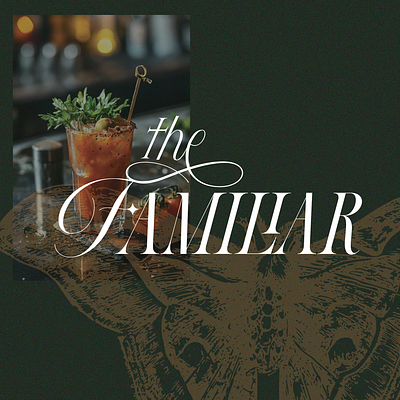 The Familiar - Bar Logo brand branding halloween logo logo design restaurant witch witchy