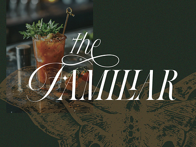 The Familiar - Bar Logo brand branding halloween logo logo design restaurant witch witchy