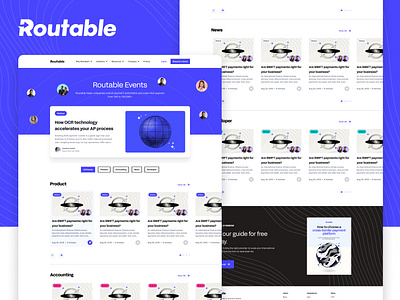 Routable Event Page Concept - Web Design branding design graphic design illustration ui vector web design