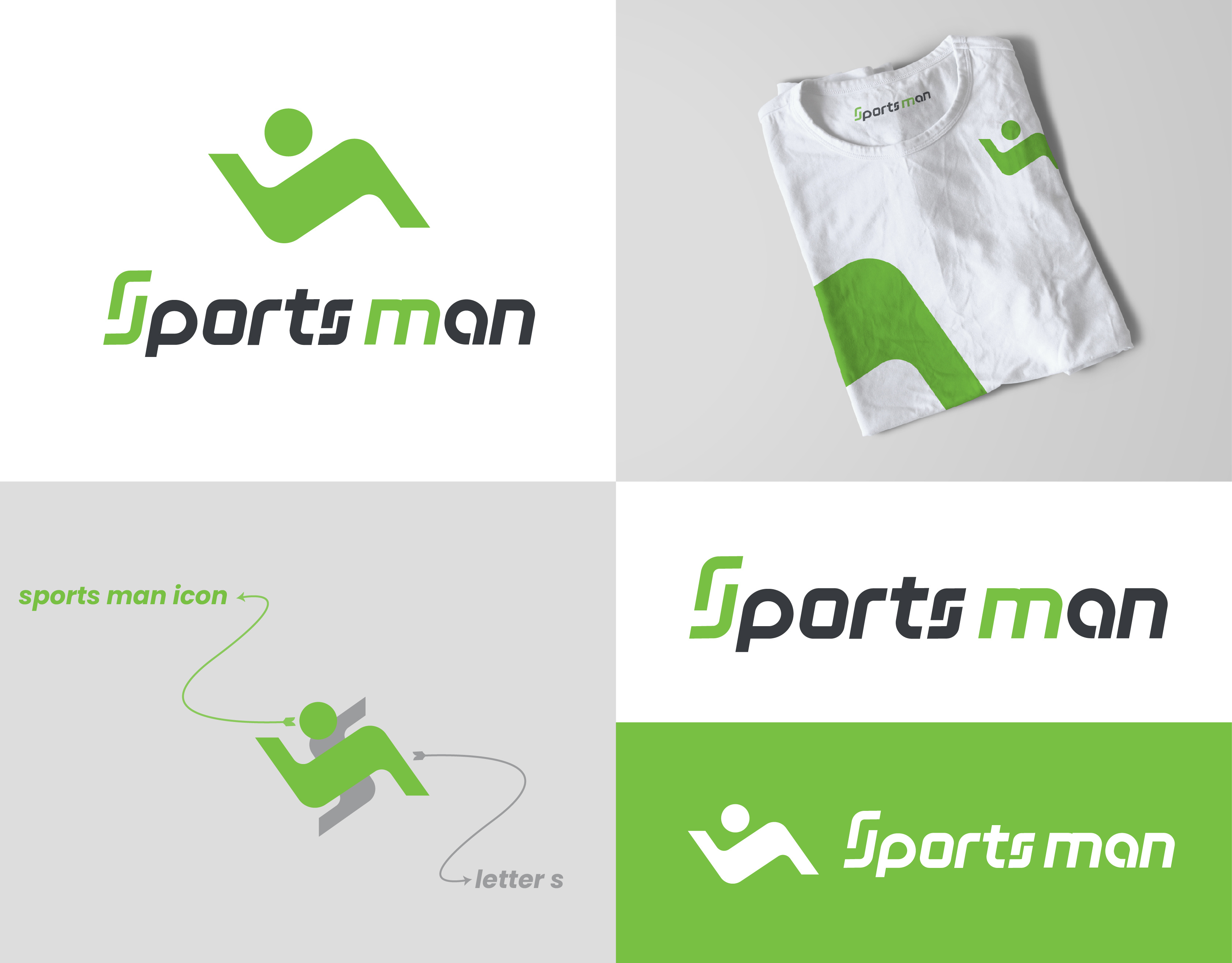 sports shop logo app icon e commerce shop logo graphic design letter s logo logo logo design man ion modern logo modern logo design sports logo sports shop logo