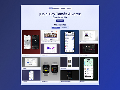 Portfolio page diseño ui figma portfolio design service design club ui ui camp ui camp w24 ui design web design