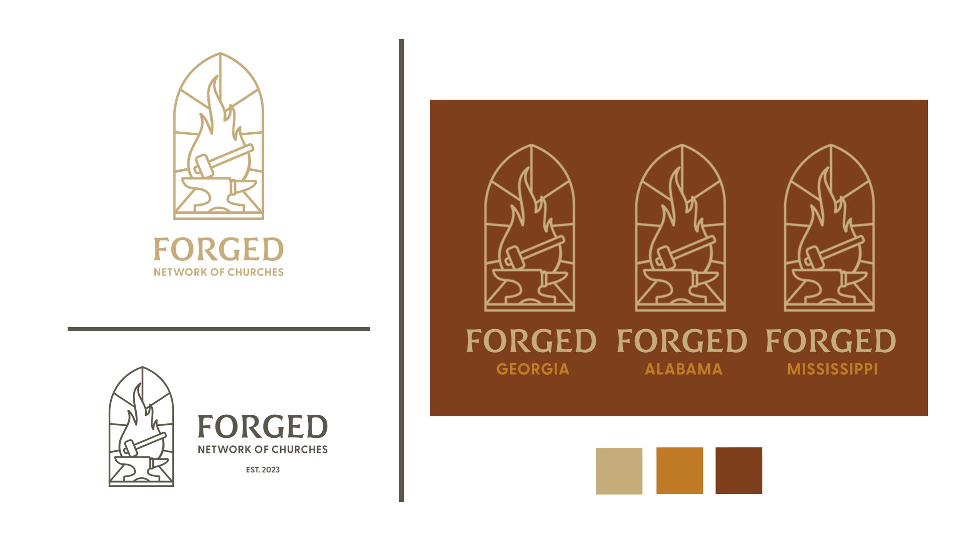 Forged Logo Branding Concept logo design