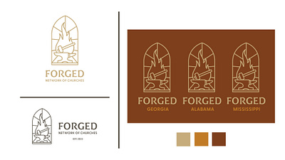 Forged Logo Branding Concept logo design